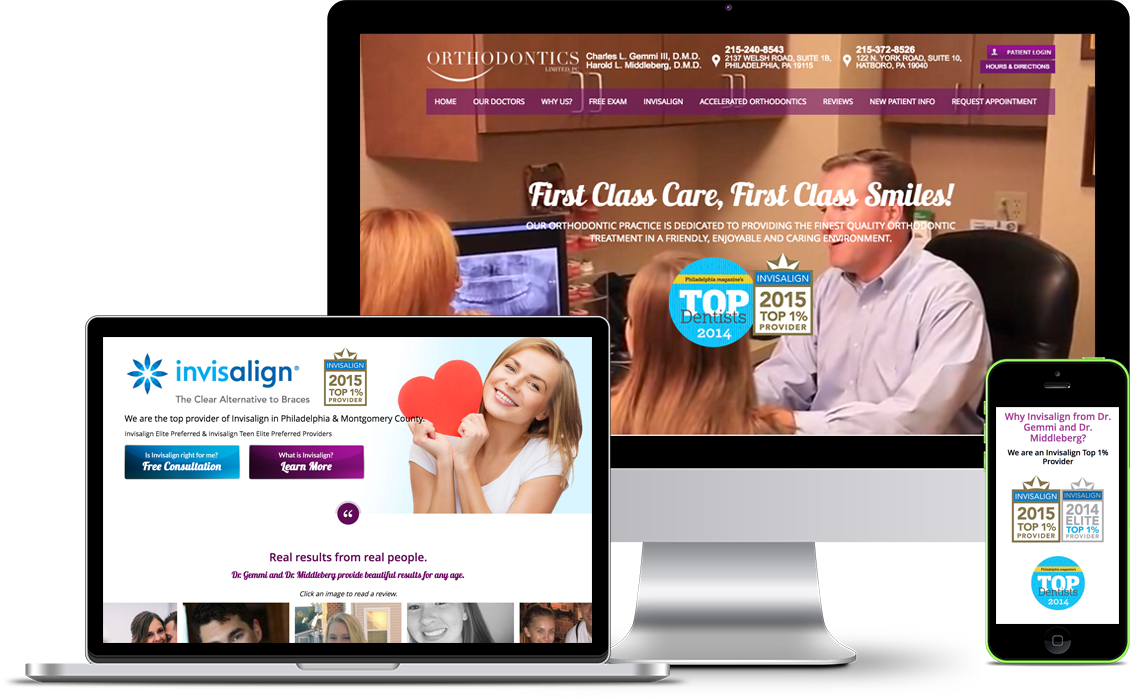 orthodontist website design