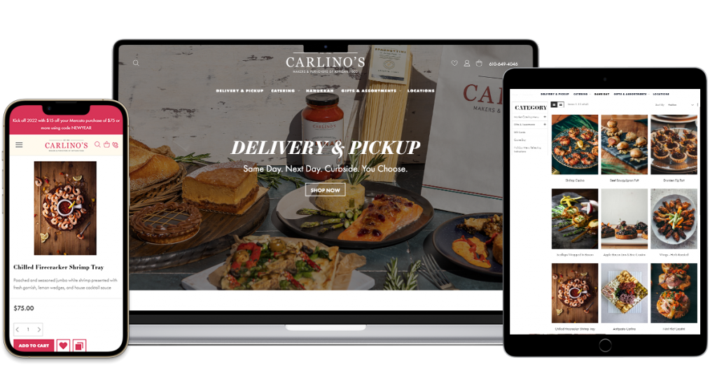 specialty food web design